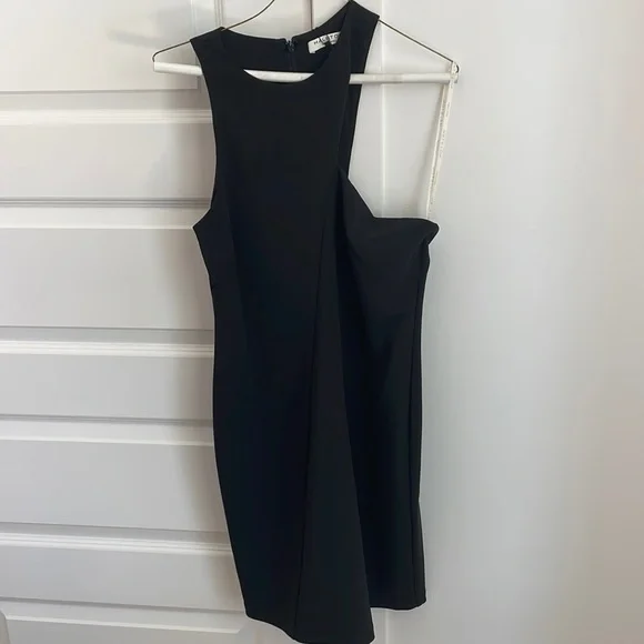 Halston Heritage Dresses | Halston Heritage Black Cut Out Asymmetrical Dress | Color: Black | Size: L | Meredithyoun817's Closet Halston Heritage Dresses | Halston Heritage Black Cut Out Asymmetrical Dress | Color: Black | Size: L | Meredithyoun817's Closet